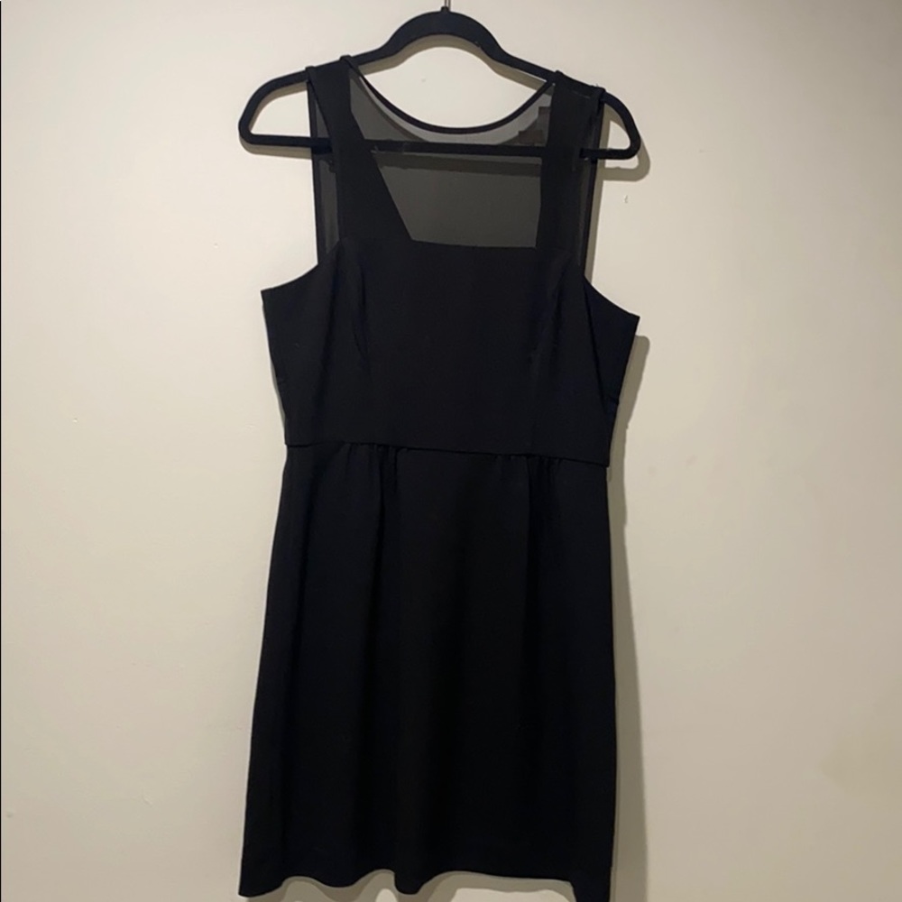 Banana Republic Black Dress with Mesh Top